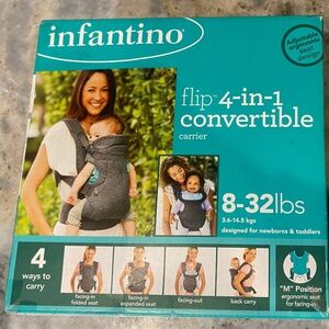 Infantino flip 4 in 1 convertible carrier (Gray)